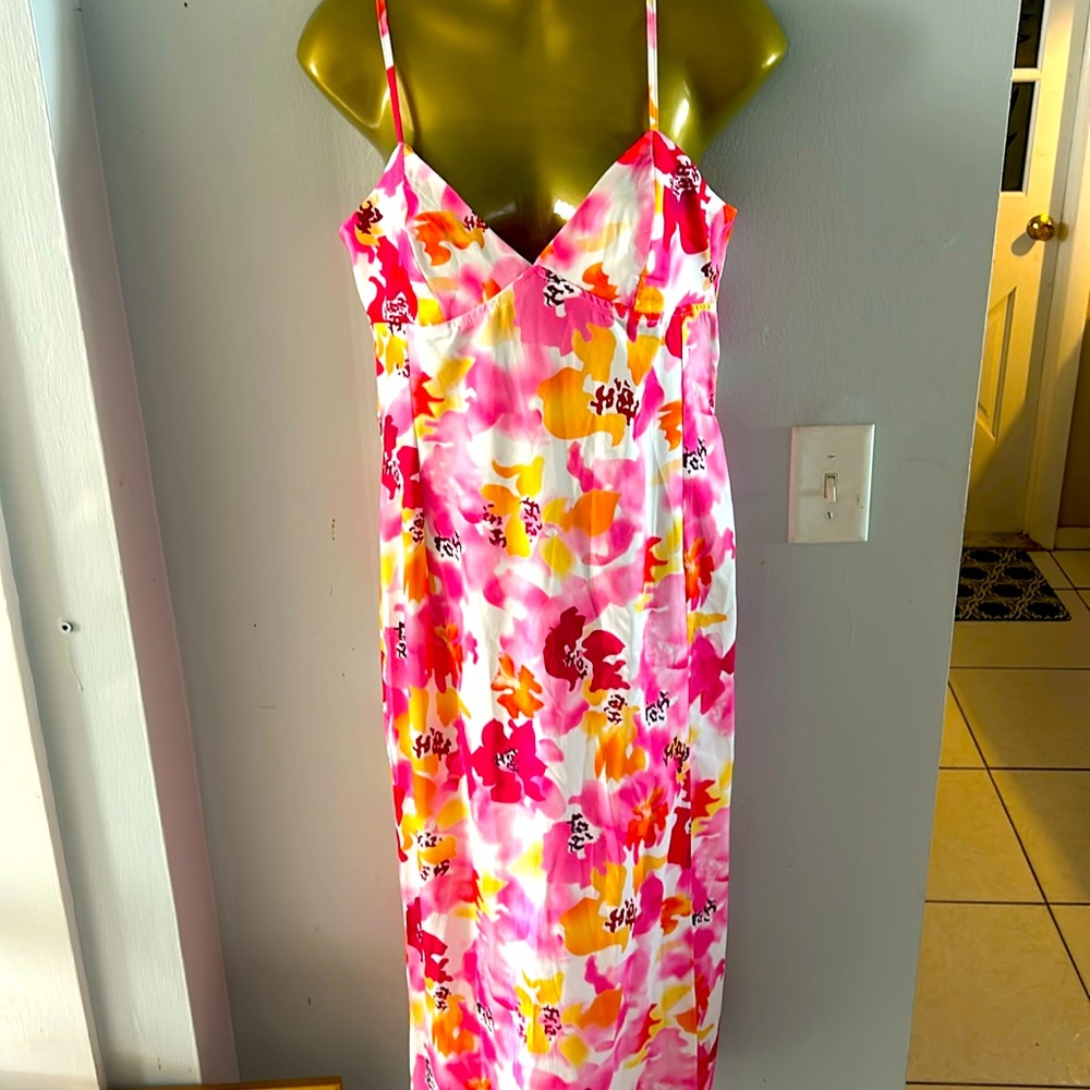 SHEIN colorful, maxi, midi dress